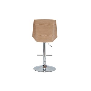 Tabouret de bar blanc et bois clair melkior