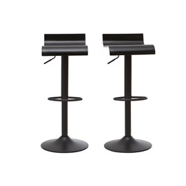 Tabourets de bar noirs (lot de 2) surf