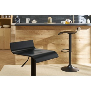 Tabourets de bar noirs (lot de 2) surf