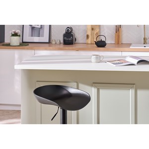 Tabourets de bar réglables noirs h65 cm (lot de 2) pebble