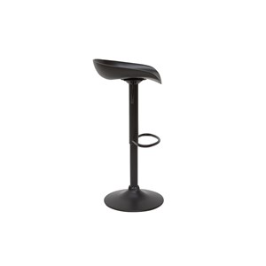 Tabourets de bar réglables noirs h65 cm (lot de 2) pebble