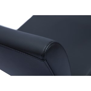 Tabouret de bar réglable noir et inox brossé sheina