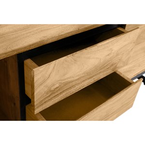 Meuble tv en bois massif l160 cm hoorn