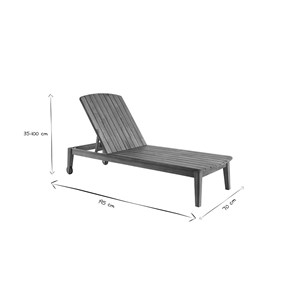 Bain de soleil en bois massif canopee