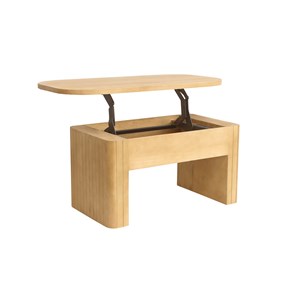 Table basse relevable rectangulaire bois manguier massif l100 cm latigo