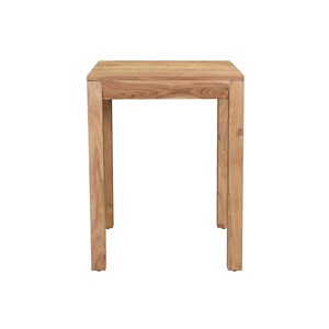 Table de bar haute extensible carrée en bois massif l80-135 cm balto
