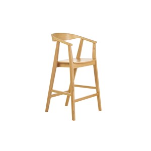 Tabourets de bar en bois clair (lot de 2) bahia