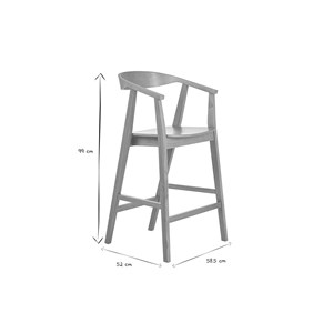 Tabourets de bar en bois clair (lot de 2) bahia