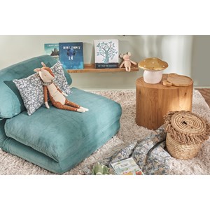 Tables basses gigognes ovales bois clair finition chêne (lot de 2) woody