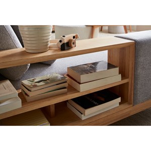 Canapé d'angle 5 places en tissu effet velours texturé gris clair komao