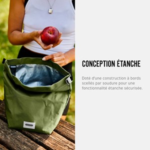 Lunch bag isotherme- noir-6,7l-étanche-eco-responsable