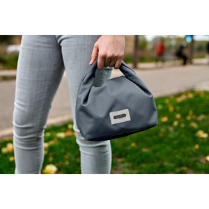 Lunch bag isotherme- gris-6,7l-étanche-eco-responsable