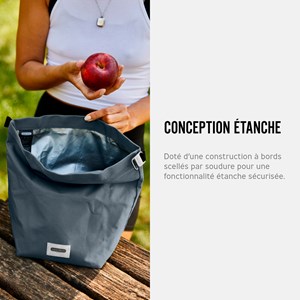 Lunch bag isotherme- noir-6,7l-étanche-eco-responsable