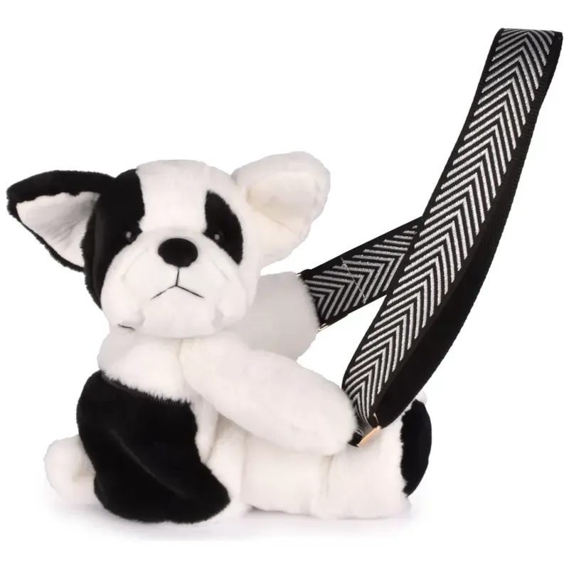 Sac bandoulière chien en peluche