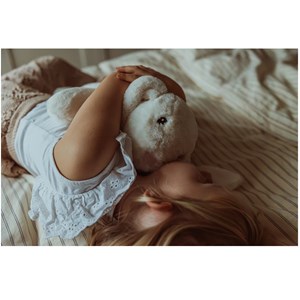 Lapin en peluche lesté 1,2 kg