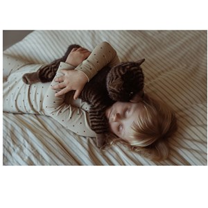 Chat en peluche lesté 1,2 kg