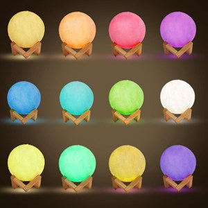 Lampe-lune à poser multicolore moovymoon