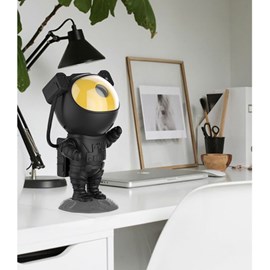 Projecteur d'étoiles astronaute noir-or