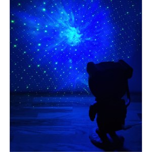 Projecteur d'étoiles astronaute noir-or