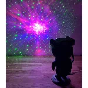 Projecteur d'étoiles astronaute noir-or