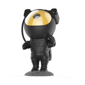 Projecteur d'étoiles astronaute noir-or