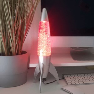 Lampe à paillettes led déco rocketa