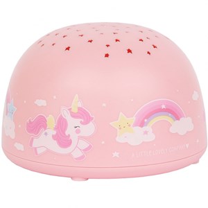 Veilleuse projecteur d'étoiles licorne