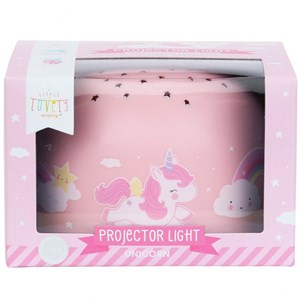 Veilleuse projecteur d'étoiles licorne