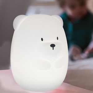 Veilleuse en silicone grand ours blanc (16 cm)