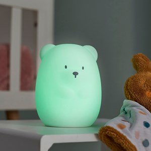 Veilleuse en silicone grand ours blanc (16 cm)