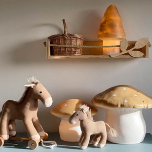 Lampe veilleuse champignon mokka