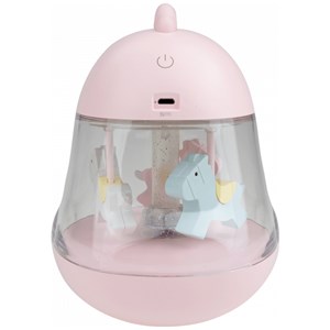 Boîte à musique carrousel rose