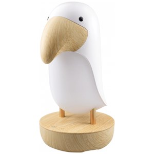 Veilleuse et enceinte bluetooth toucan blanc