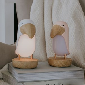 Veilleuse et enceinte bluetooth toucan blanc