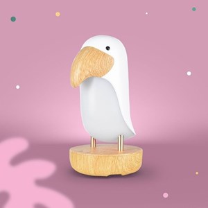 Veilleuse et enceinte bluetooth toucan blanc