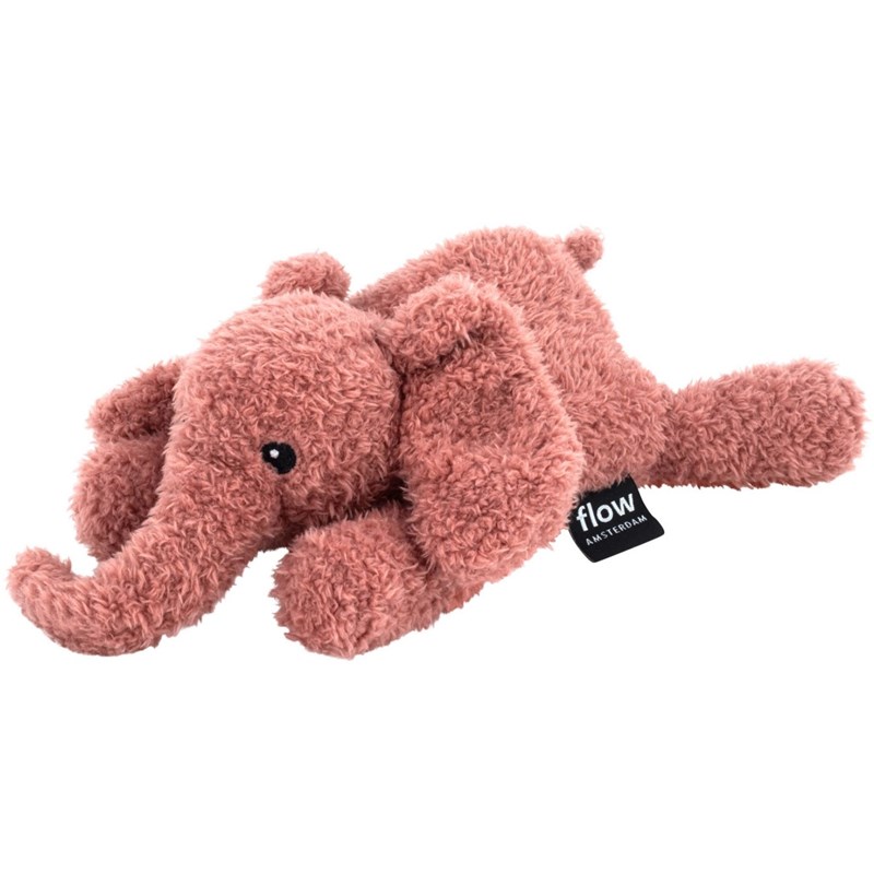 Flow - Peluche lumineuse george l'éléphant vieux rose