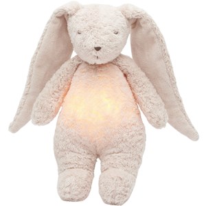Peluche veilleuse lapin nature bio avec sons & lumières rose 2.0