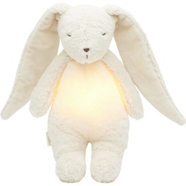 Peluche veilleuse lapin nature bio blanc polaire 2.0