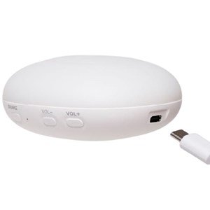 Peluche veilleuse lapin nature bio blanc polaire 2.0