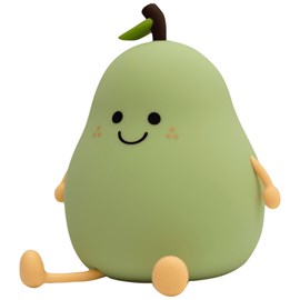 Veilleuse rechargeable poire verte