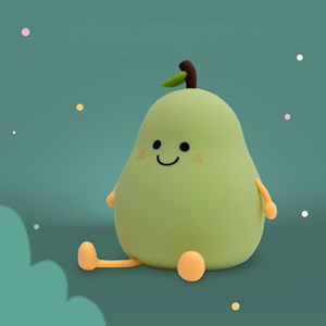 Veilleuse rechargeable poire verte