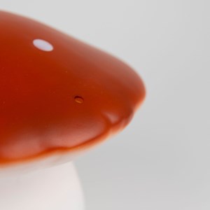Lampe veilleuse champignon brique rouge