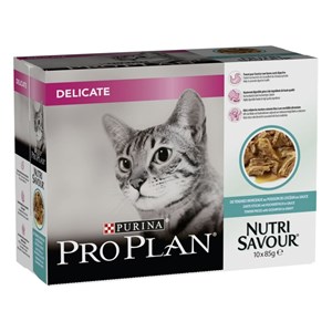 Patee chat delicate sauce adult poisson - purina proplan