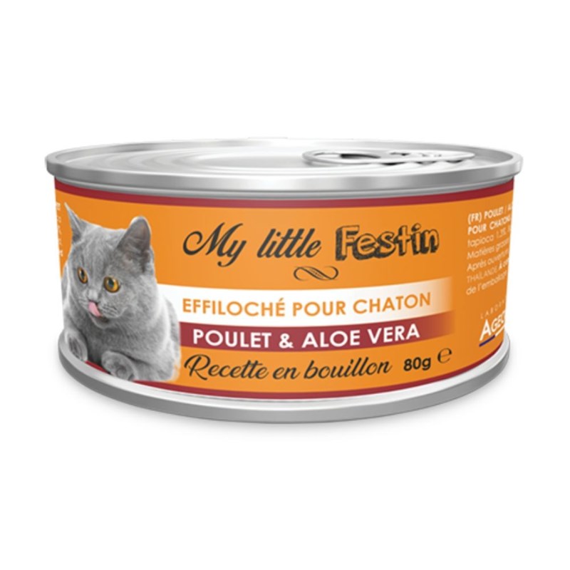 My little festin - chaton - bouillon poulet &nbsp; aloes