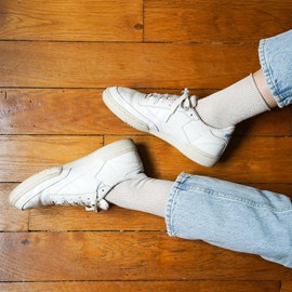 Chaussettes lurex paillettes en lyocell écologique