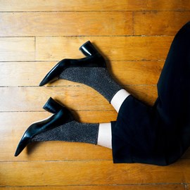 Chaussettes lurex paillettes en lyocell écologique