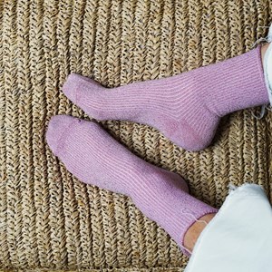Chaussettes lurex paillettes en lyocell écologique