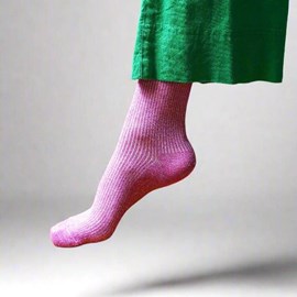 Chaussettes lurex paillettes en lyocell écologique