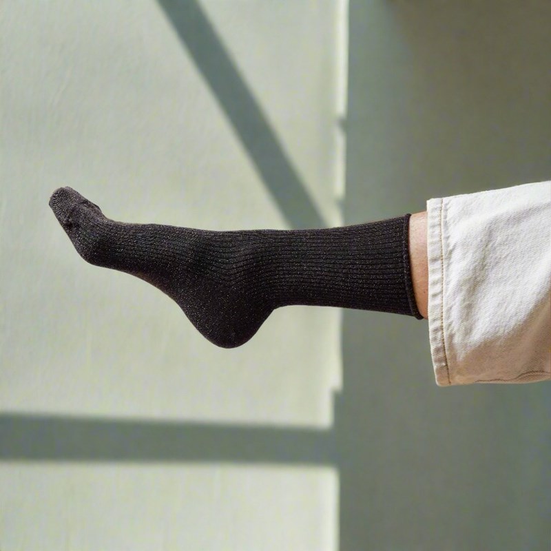 Chaussettes lurex paillettes en lyocell écologique