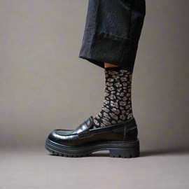 Chaussettes lurex paillettes en lyocell écologique